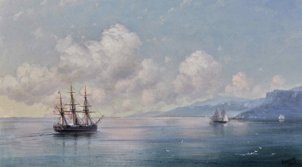 Ivan Aivazovsky 'Ship off the Crimean Coast', Image Courtesy of Sotheby's