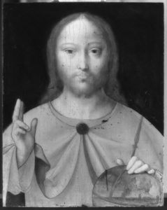 IRR of DPG 271 Workshop of Joos van Cleve 'Salvator Mundi', Dulwich Picture Gallery